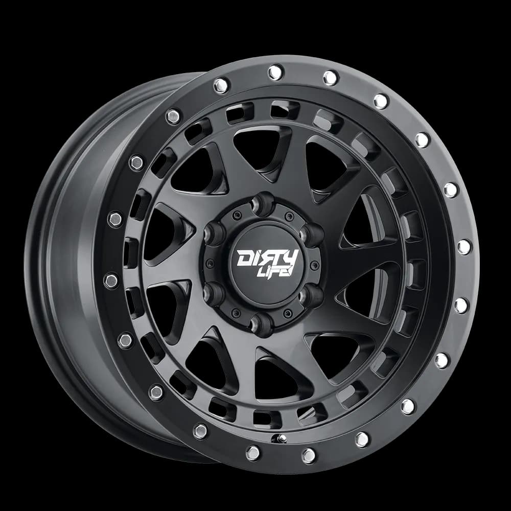 Dirty Life 9311 Enigma Pro Series Wheel, 17x9 5x5 -12MM - Matte Black - JT/JL/JK