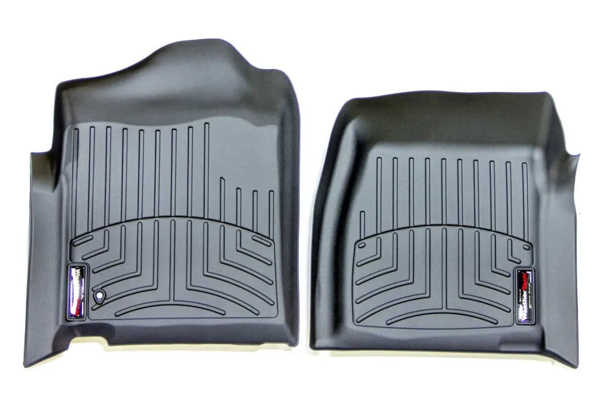 1999 - 2007 Classic Chevrolet Silverado Standard Cab Black Front FloorLiner No fit 4x4 manual Xfer case 2007 new body style / 1999 - 2007 Classic GMC Sierra Standard Cab Black Front FloorLiner No fit 2007 new body style
