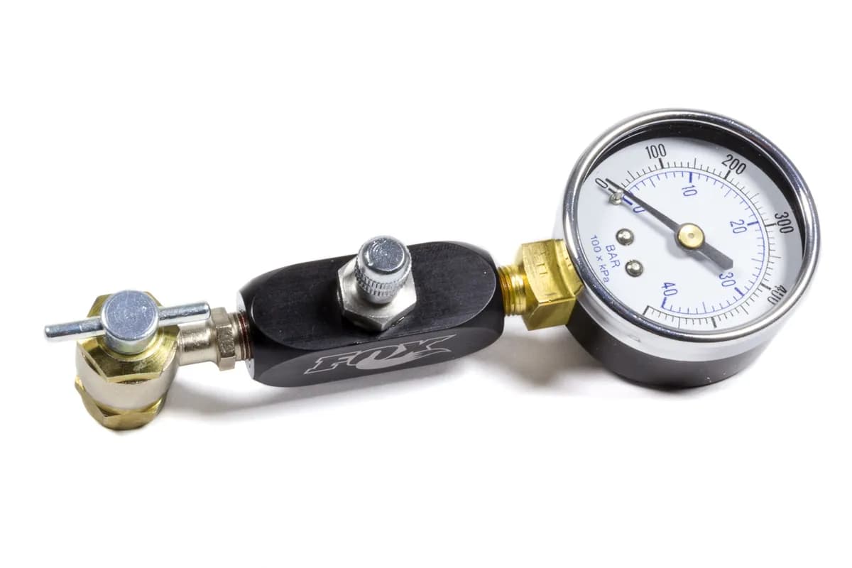 Air Valve: Fill Adapter w/ Gauge [0-600 Psi] , Schrader Port