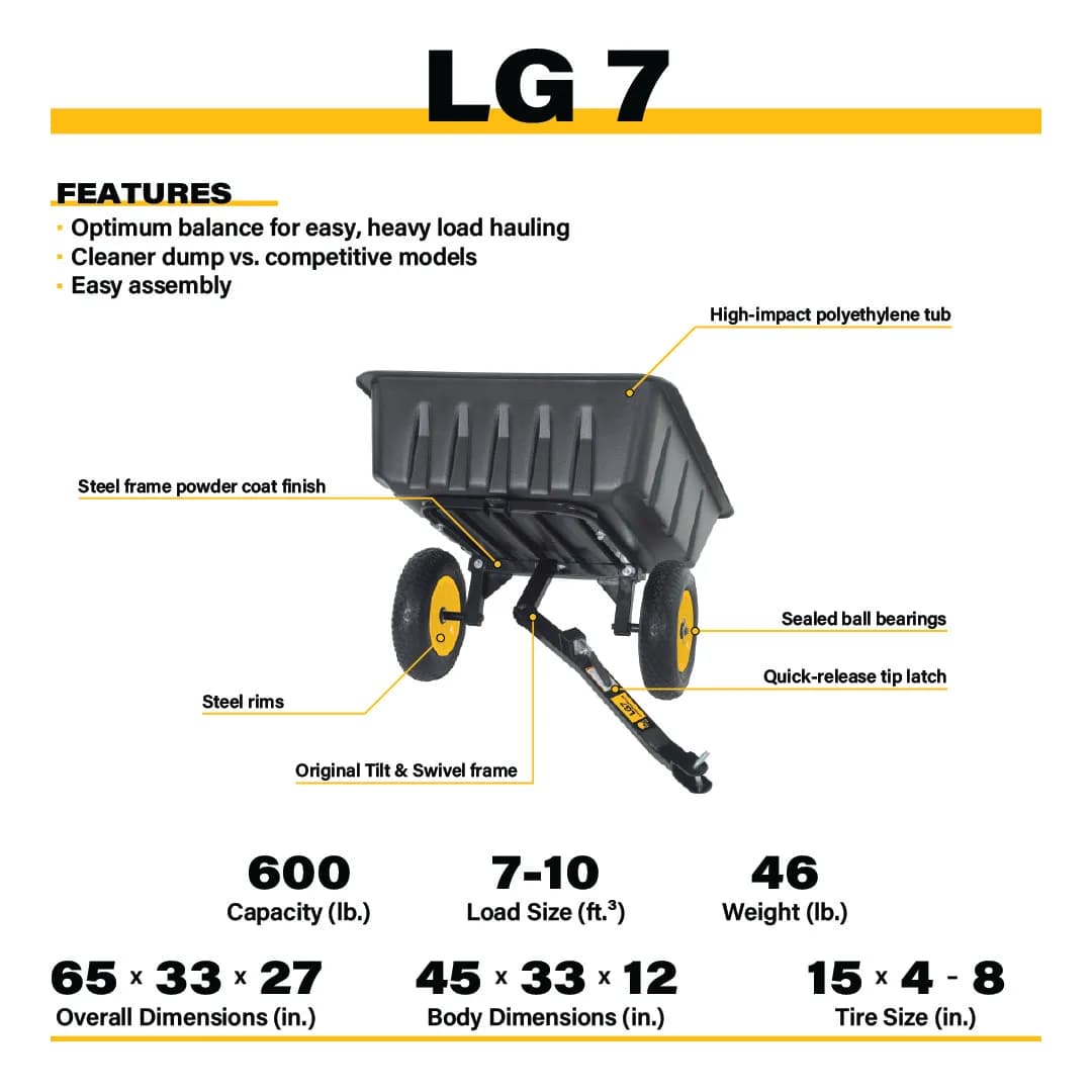 Lg7 Trailer 600lb Capacity