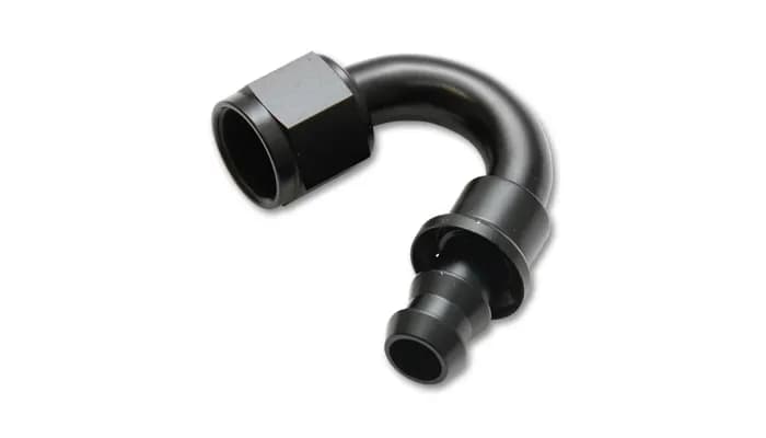 Vibrant Performance - 22510 - Push-On 150 Degree Hose End Elbow Fitting; Size: -10AN