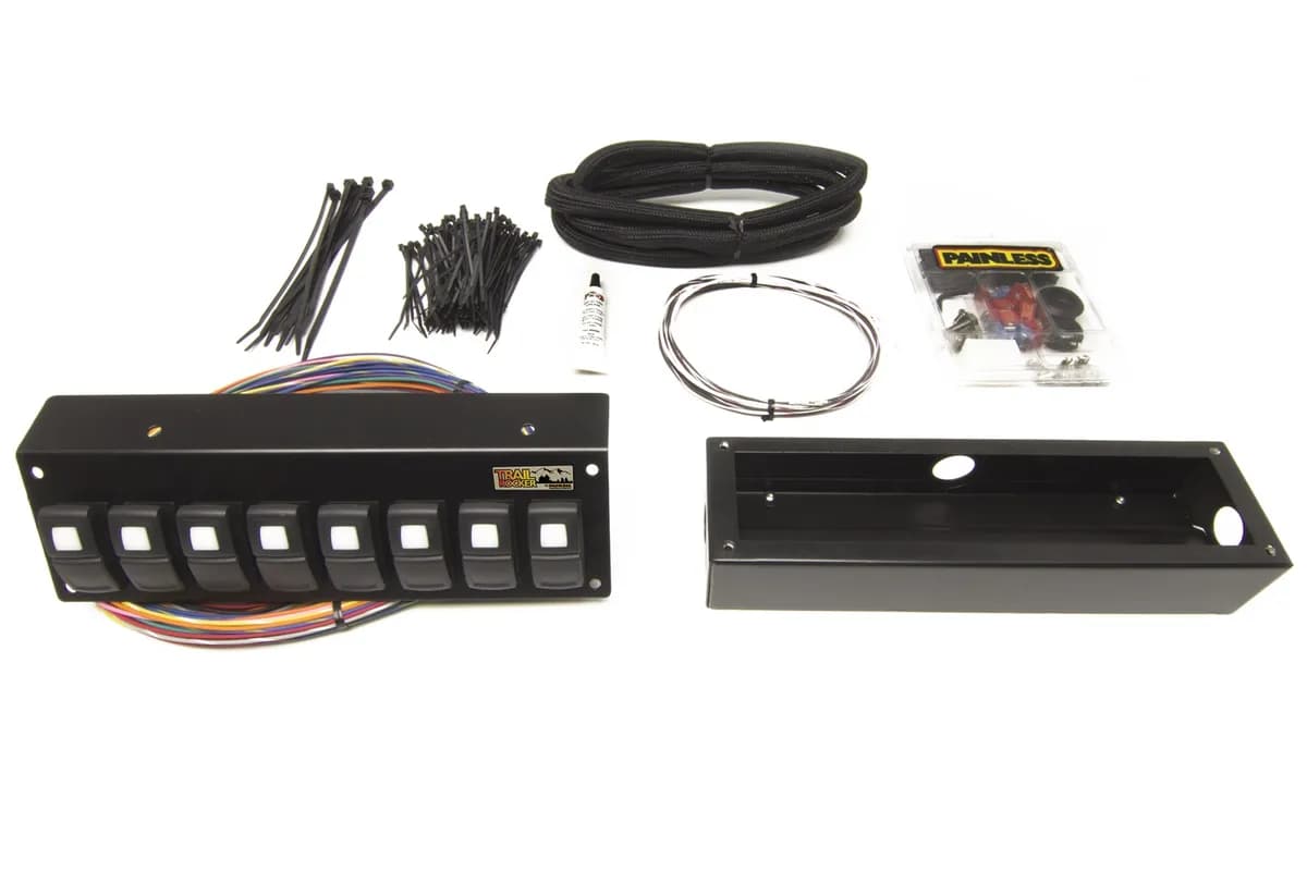 Trail Rocker 8-Switch Panel; Flange Mount;