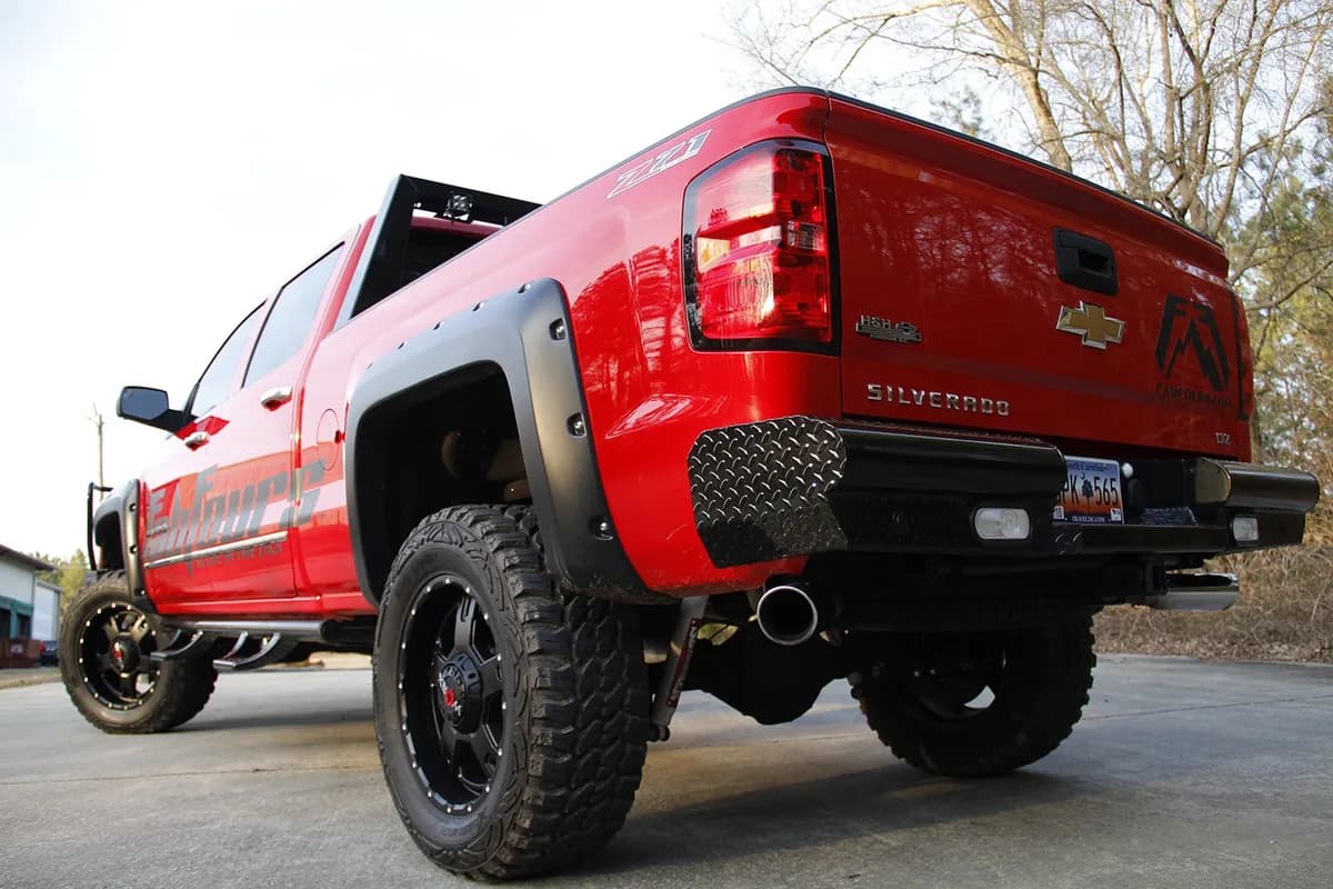 Black Steel Ranch Rear Bumper; 2 Stage Black Powder Coated;