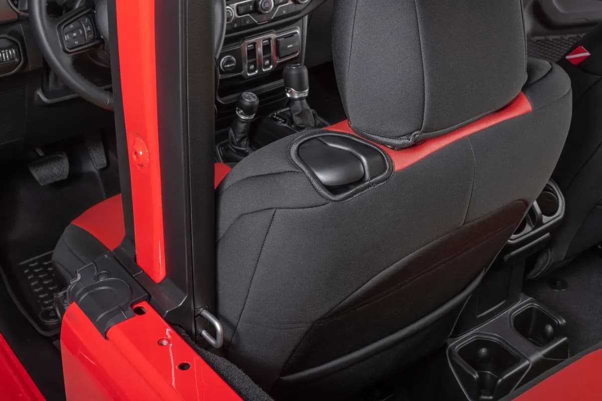 Jeep Wrangler Neoprene Seat Covers for 18-20 Jeep Wrangler JL 2-Door Tan Diver Down