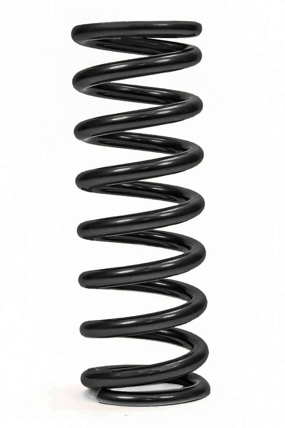 QA1 10HT500B Spring, Cr-Si High Travel 2-1/2 Id, 10 X 500 Lbs/In. Black Pwdr Coat