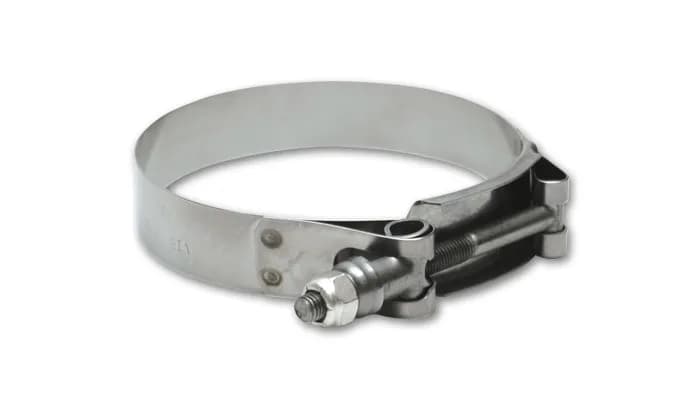 T-Bolt Clamps; 4.21 in. To 4.49 in. Clamp Range; 4 in. Matching Hose ID; 304 Stainless Steel;