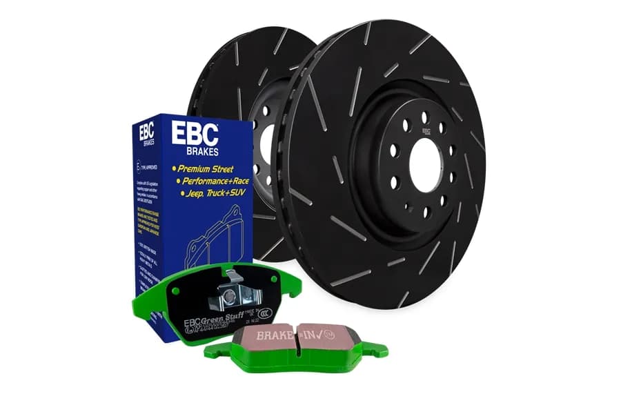 S2 Kits Greenstuff 6000 and USR Rotors; Front; FMSI Pad No. D1273; Vented; 5 Bolt Holes; 302mm Dia.; 55mm Height; 28mm Thick; 72.1mm Center Hole Dia.;