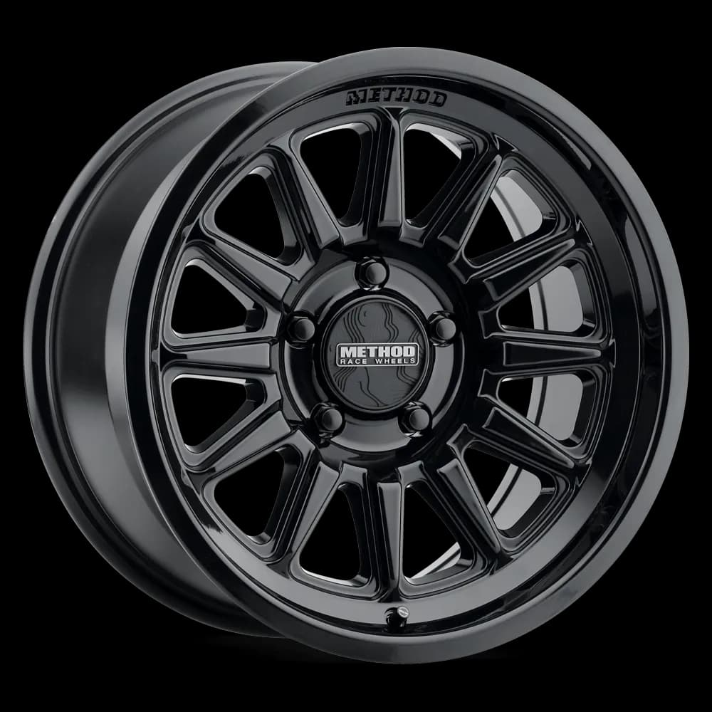 MR323, 17x8.5, 0mm Offset, 5x5, 71.5mm Centerbore, Gloss Black