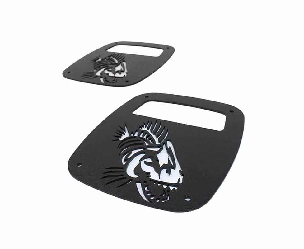 Aluminum, Textured Black powder coat, Includes all screws and spacers, Sold as a pair