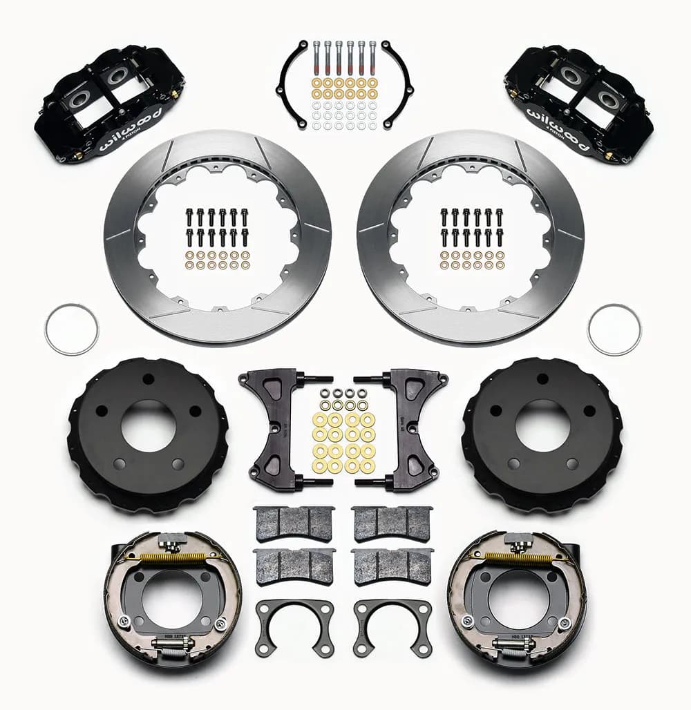 Wilwood FNSL4R Rear P-Brk Kit 12.88in Red Big Ford 2.00in Off Bronco 5 x 5.50