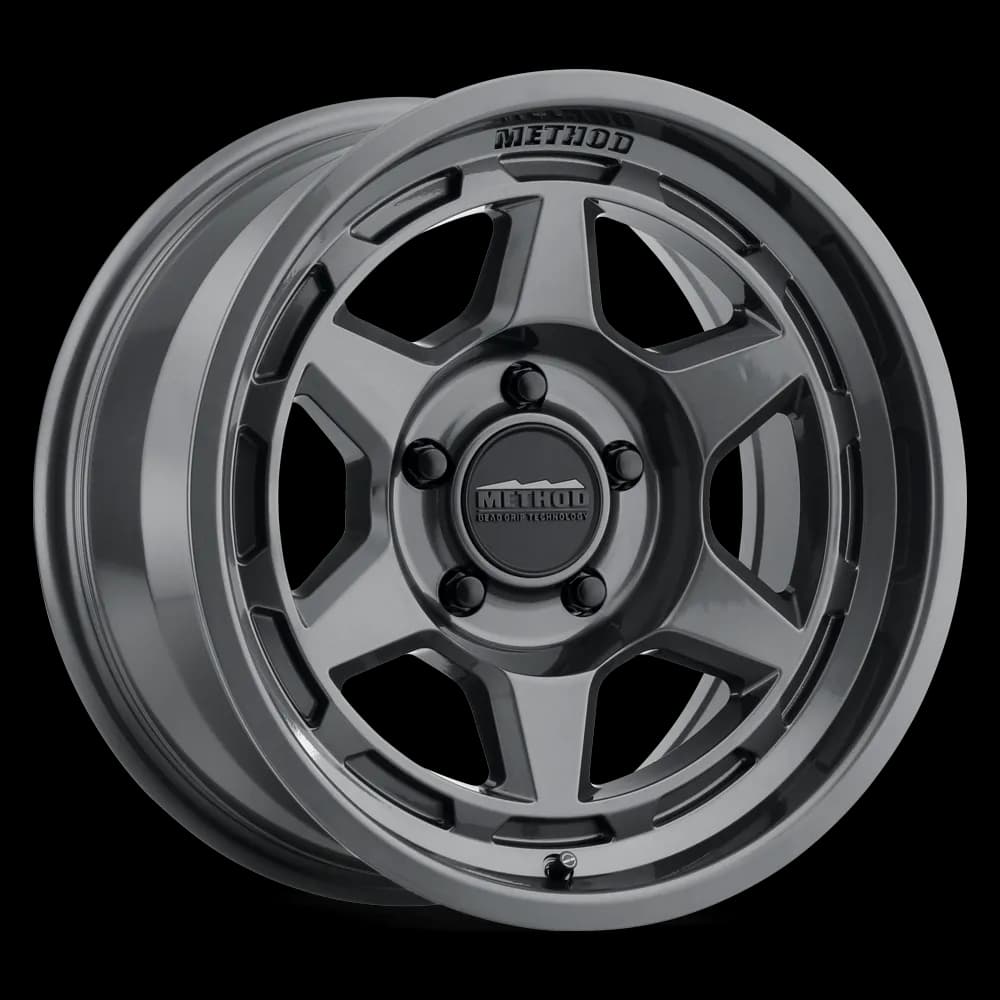 MR708 Bead Grip 17x8.5 0mm Offset 6x135 87mm Centerbore Gloss Titanium