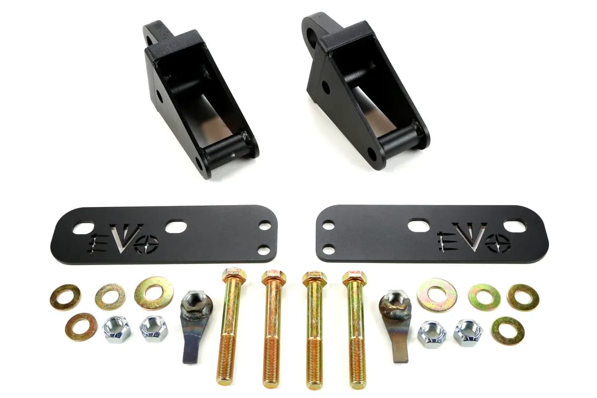 0718 Wrangler Rear Bolt on Dring Mounts Powdercoated Black Texture