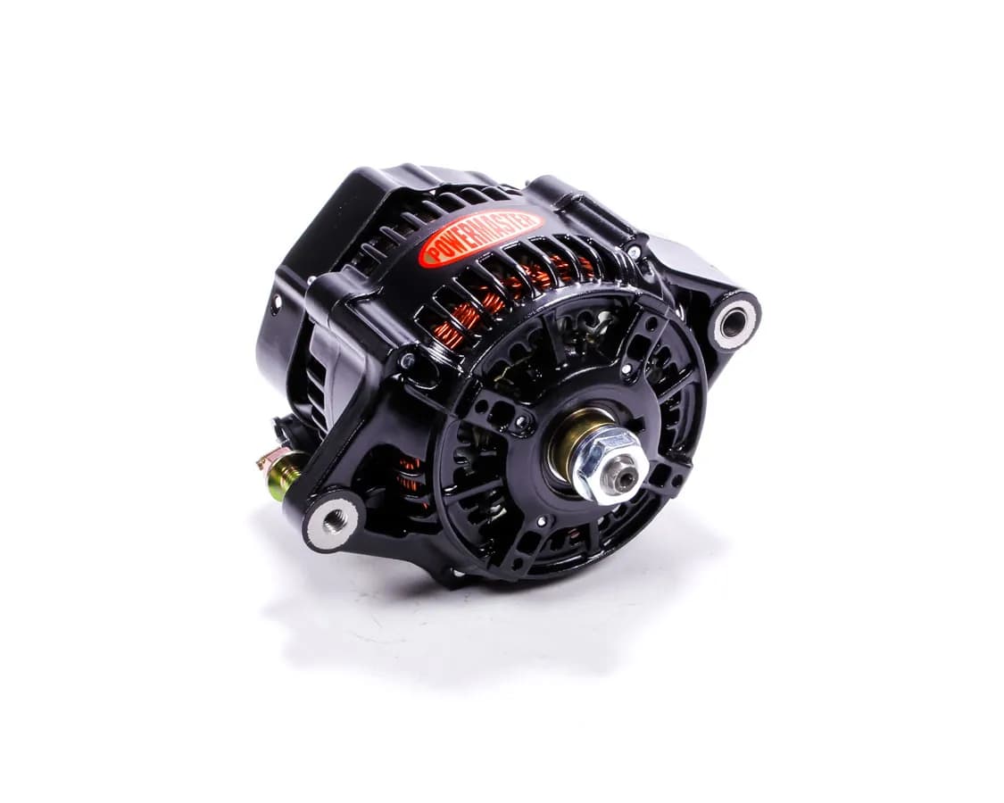 Racing Alternator; 118mm; Denso Style; 150 Amp; 60 Idle; 16 Volt; w/o Pulley; Black;
