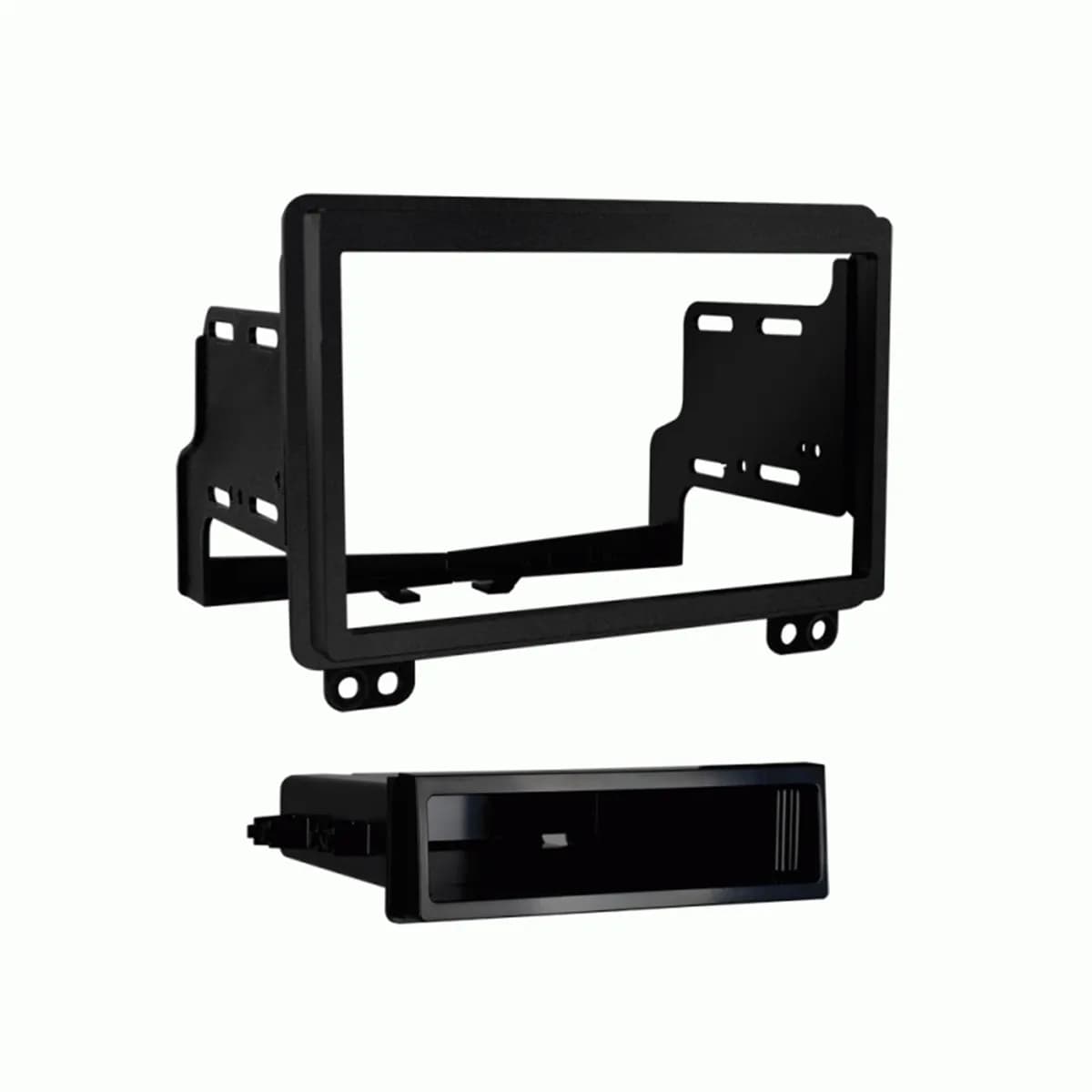 Custom Fit Mounting Kit; ISO DIN Radio Provision w/Pocket; Incl.: Radio Housing Trim Panel/Brackets/Pocket/Screws;