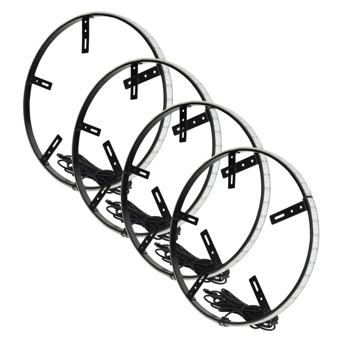 "oracle Lighting LED Illuminated Wheel Rings - 16.5"" Plasma Colorshift® W/Bc2 Bluetooth Controller"