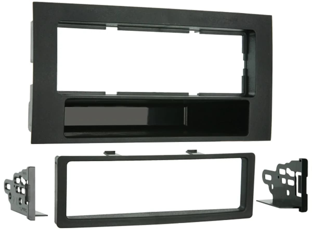 Turbokits; Radio Installation Kit; Incl. Instructions/Hardware/Under-Radio Storage Pocket/Snap-In Iso Support System; Recessed Din Opening; High-Grade ABS Plastic;
