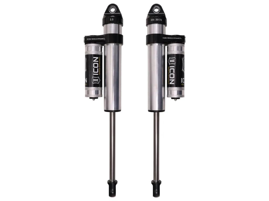 ICON 2004-2008 Ford F-150 2WD, 0-3” Lift, Rear, V.S. 2.5 Aluminum Series Shock Absorbers, Piggyback Reservoir, Pair