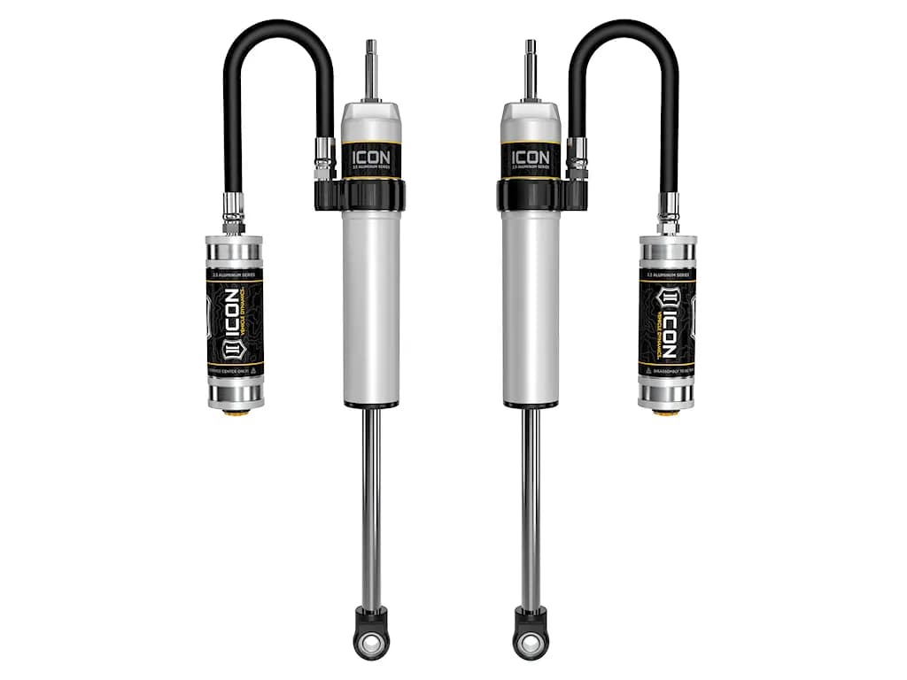 ICON 2014-2026 Ram 2500/2013-2026 Ram 3500, 2.5” Lift, Front, V.S. 2.5 Aluminum Series Shock Absorbers, Remote Reservoir, Pair