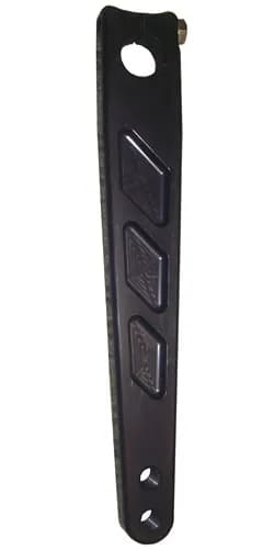 Pitman Arm Alum. LW Angle Broached Black
