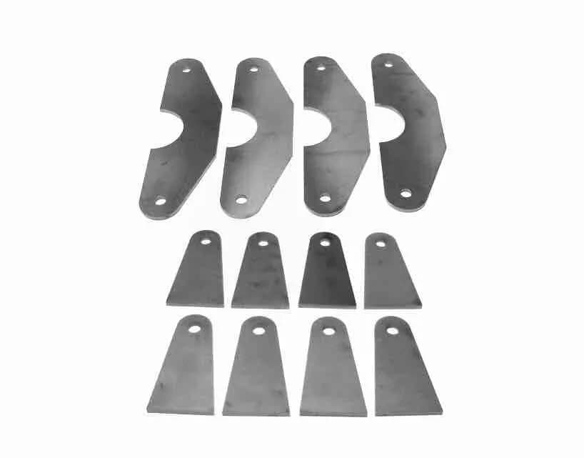 Steinjäger Tabs and Clevises, Weld On 4 Link Tab and Clevis Kits 0.563 Bore 3.00 Axle Diameter 4 Parallel Tabs, 8 Straight Tabs Four Link Suspension
