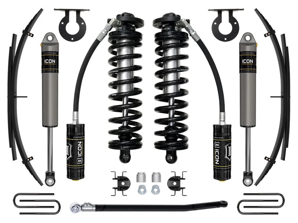 ICON 11-16 Ford F250/F350, 2.5-3" Lift, Stage 2 Coilover System w/ Leaf Springs