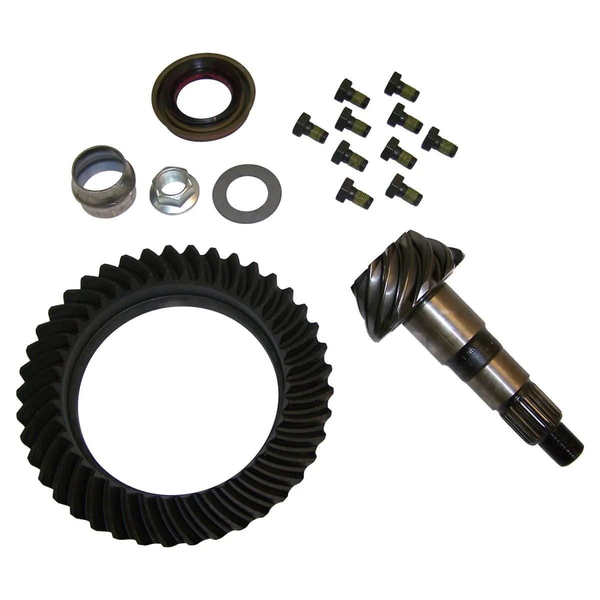 Crown Automotive Jeep Replacement 68017175AB Dana 44 Front Axle Ring & Pinion Kit for 07-18 Jeep JK Wrangler, 4.10 Ratio