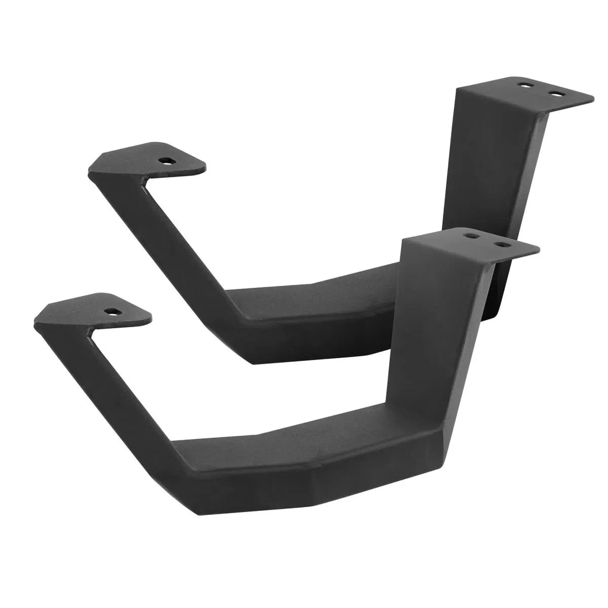 Go Rhino - 6942068720PC - RB20 Running Boards With Mounting Brackets & 2 Pairs of Drop Steps Kit - Textured Black