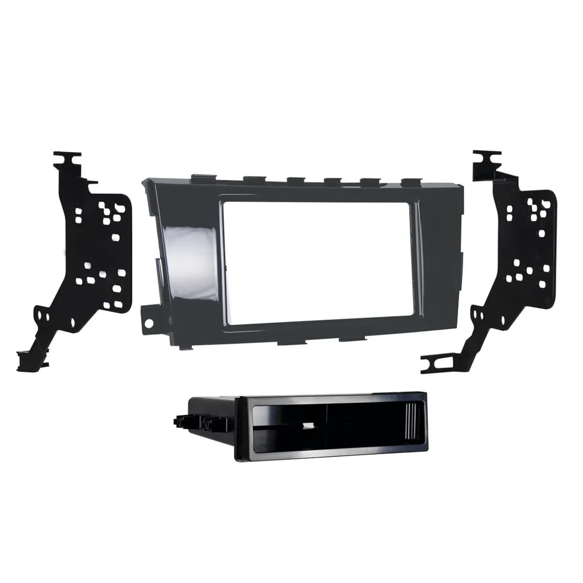 Custom Fit Mounting Kit; ISO DIN Radio Provision w/Pocket; Incl.: Radio Trim Panel/Radio Brackets/Pocket/Screws;