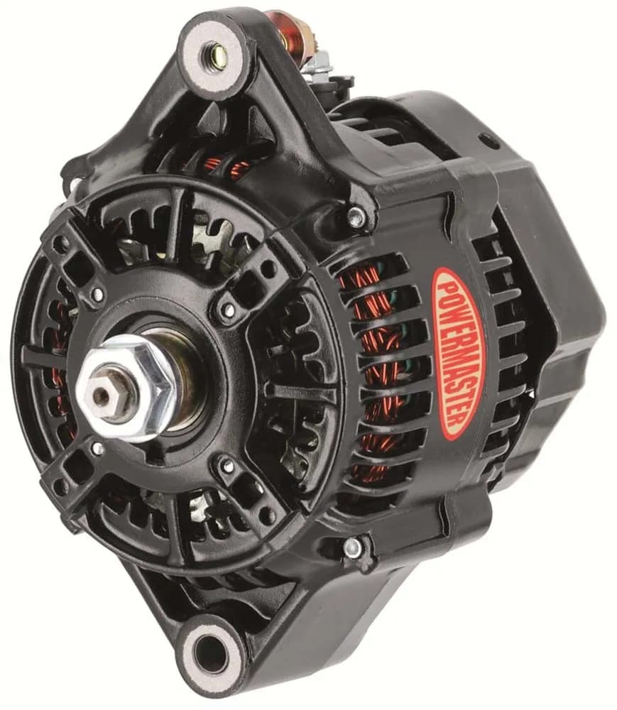 Racing Alternator; 118mm; Denso Style; 150 Amp; 60 Idle; 12 Volt; w/o Pulley; Black;