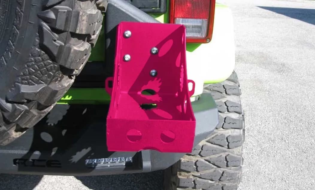Bumpers 2018 to Present Jerry Can Holder Hot Pink
