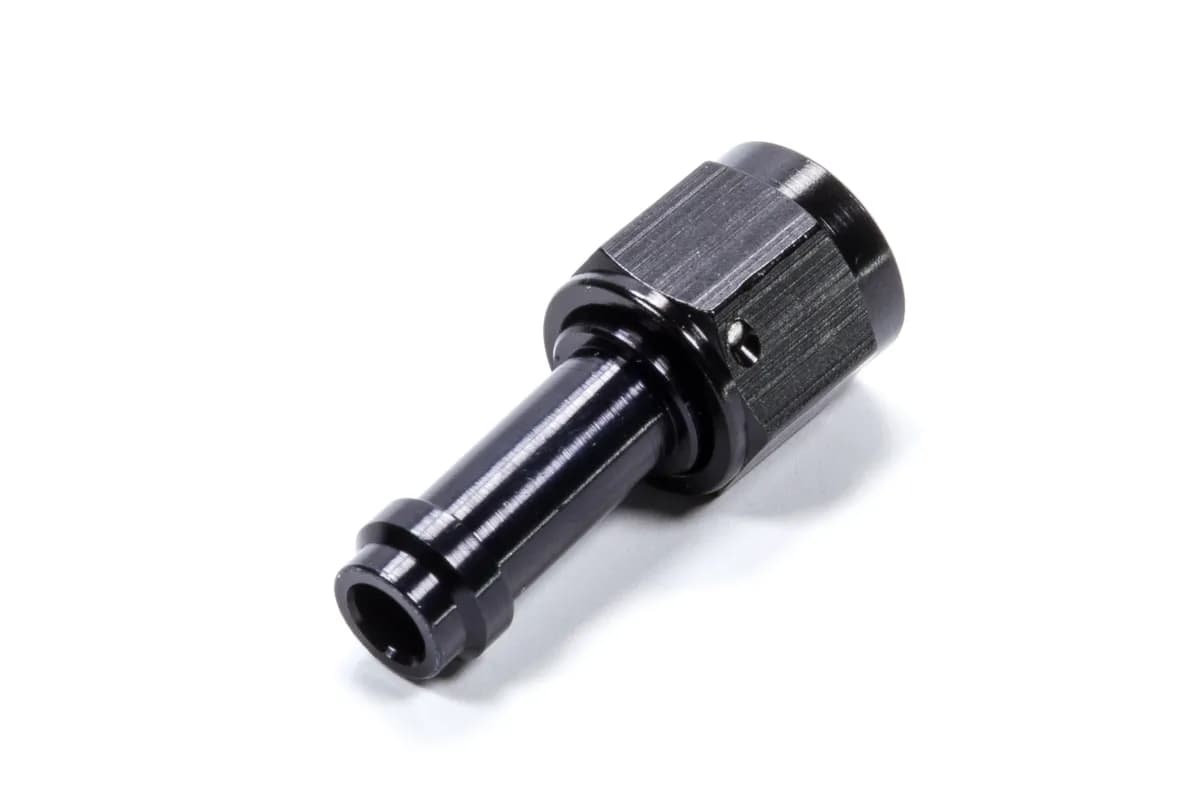 #6 Straight ez Street Hose End Black