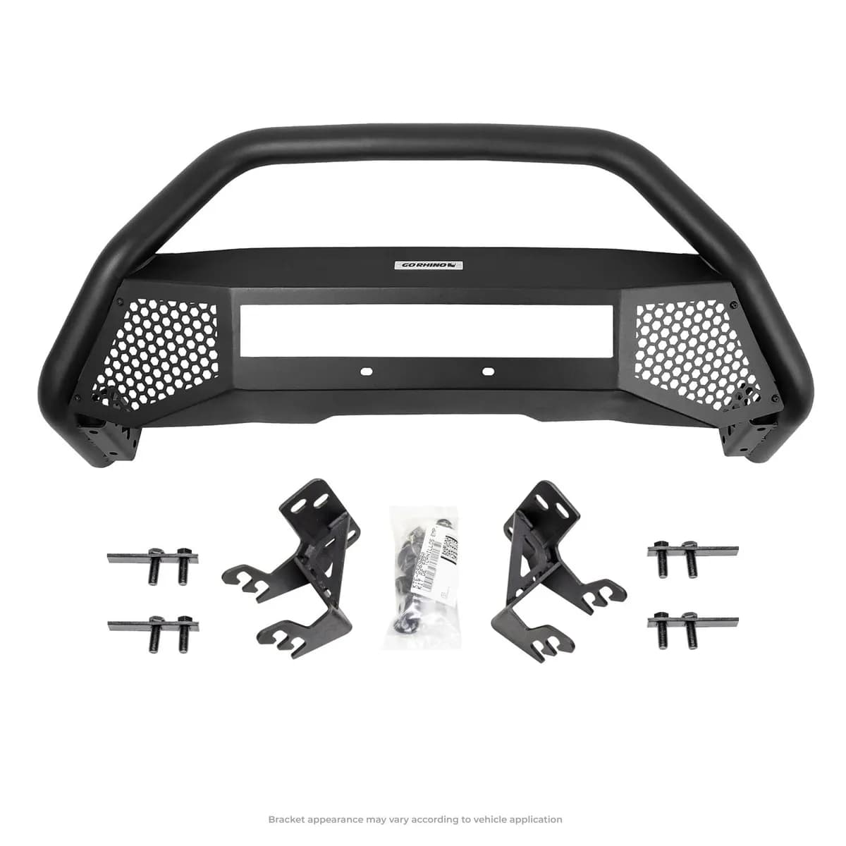 0919 RAM 1500 Rc4 Skid Plate Bull Bar Frame w/ Mount Brktlight Ready Txt Blk