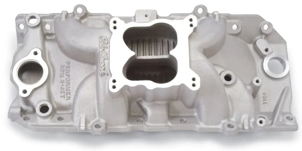 Edelbrock 7164 Performer RPM Big Block Chevy Oval Port Q-Jet Intake Manifold