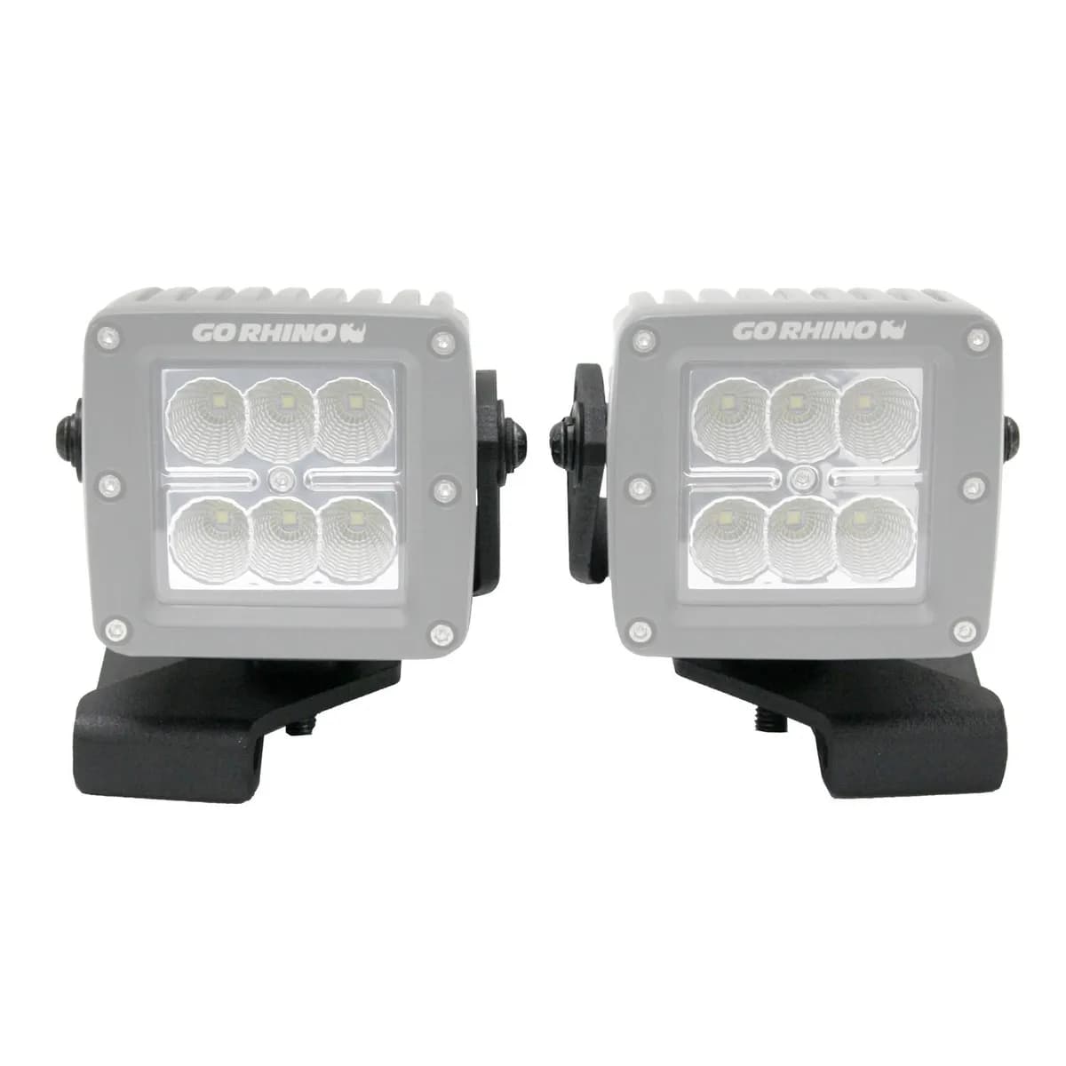 18c Wrangler Jl&jt Gladiator Light Mounts Black Powdercoat Finish