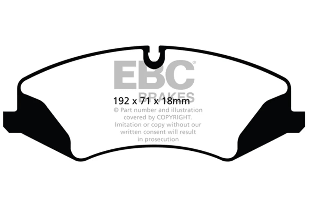 Truck/SUV Extra Duty Brake Pads; FMSI Pad No. D1479; Vented; 360mm Dia.; 62mm Height; 30mm Thick; 79mm Center Hole Dia.; Pad Dimensions: 192 x 71 x 18mm;