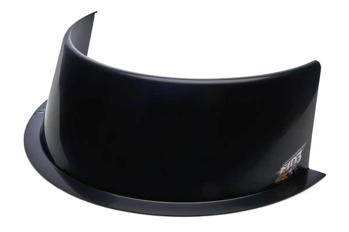 Air Deflector Hood 6in Tall Black