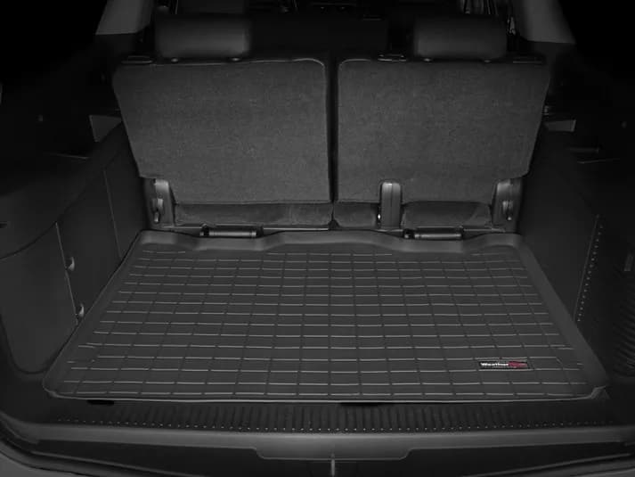 2007 + Cadillac Escalade ESV Black Cargo Liners Behind 3rd seat / 2007 + Chevrolet Suburban Black Cargo Liners Behind 3rd seat / 2007 + GMC Yukon Denali XL Black Cargo Liners Behind 3rd seat