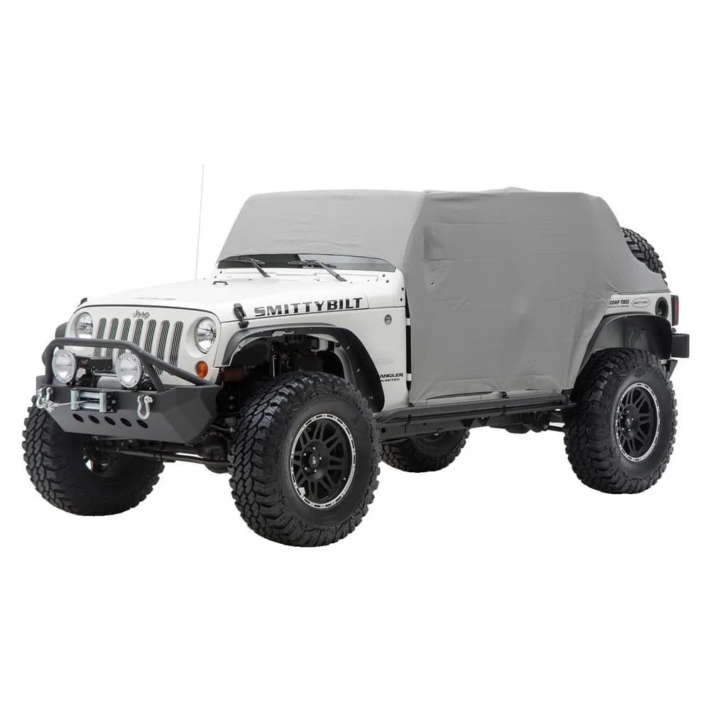 0718 Wrangler 4DR Waterresistant Cab Cover W/Door Flaps/Gray