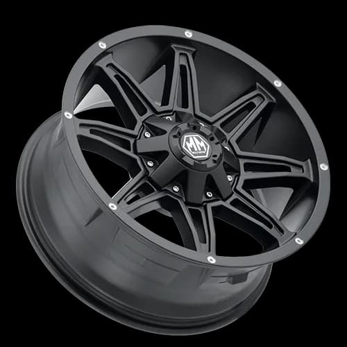 Mayhem Offroad Wheels Rampage 8090 MB 20x10 Black -25 Off Set 6 Lug 4.52 BSM 106 Bore Cast Aluminum