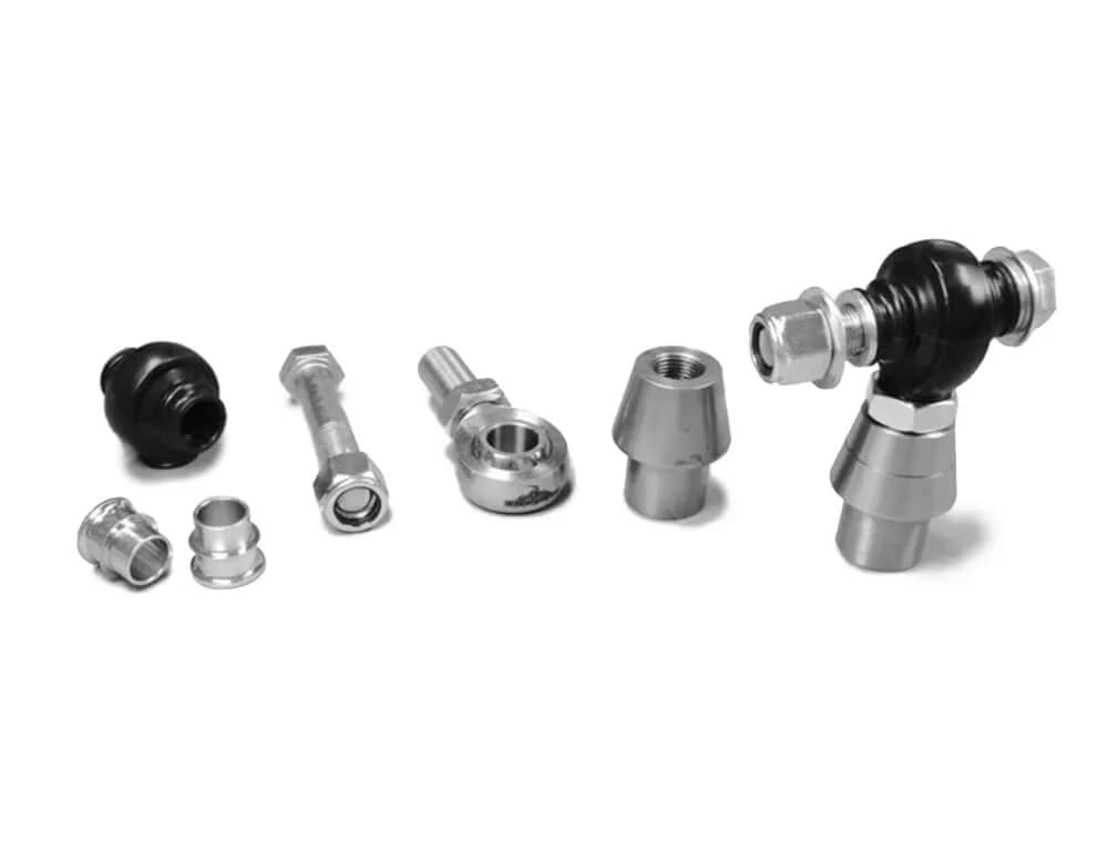Steinjäger Heims, Nuts, Bungs, Inserts and Boots Rod End Kits 3/4-16 RH and LH Steel Housing, PTFE Race Fits 1.500 x 0.120 Tubing 2 Rod Ends