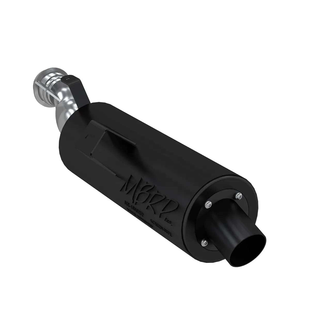 ATV Exhaust System With Sport Muffler; Slip-On Combination; 1.75 in. Inlet; 4.25 in. Diameter Body; Chambered Muffler;