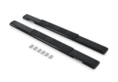 Go Rhino 685413367B - 5 OE Xtreme Low Profile SideSteps With Mounting Bracket Kit - Black Powder Coat