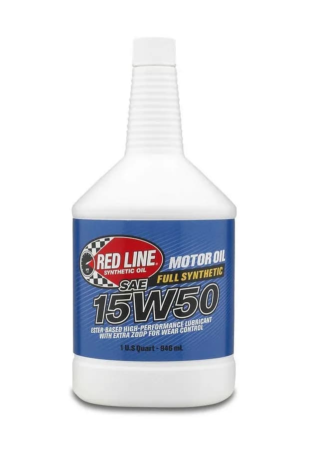 15W50 Synthetic Motor Oil 1 Quart Red Line Oil