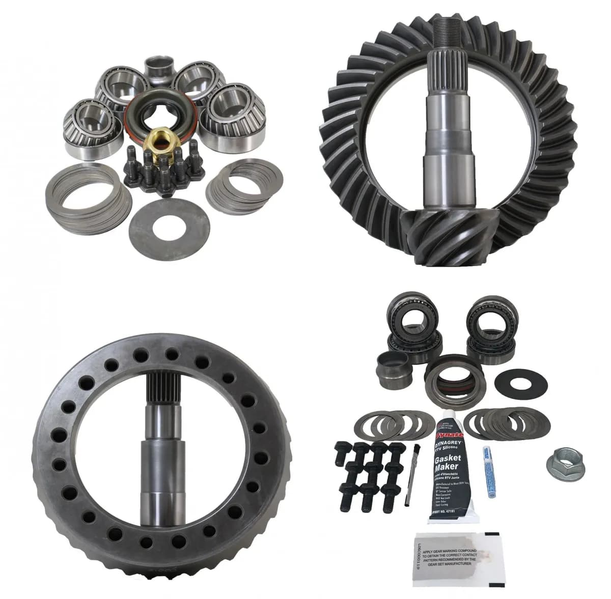 Revolution Gear and Axle D44-Thick 4.56 Ratio Gear Package w/Koyo Bearings - TJ 03-06 Rubicon