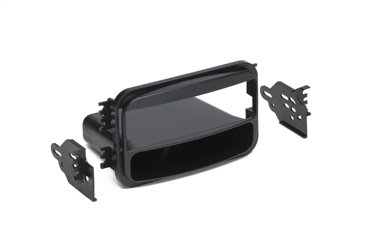 TURBOKits; Radio Installation Kit; Incl. Instructions/Hardware/Pocket Holds Two CD Cases; For ISO; High-Grade ABS Plastic;
