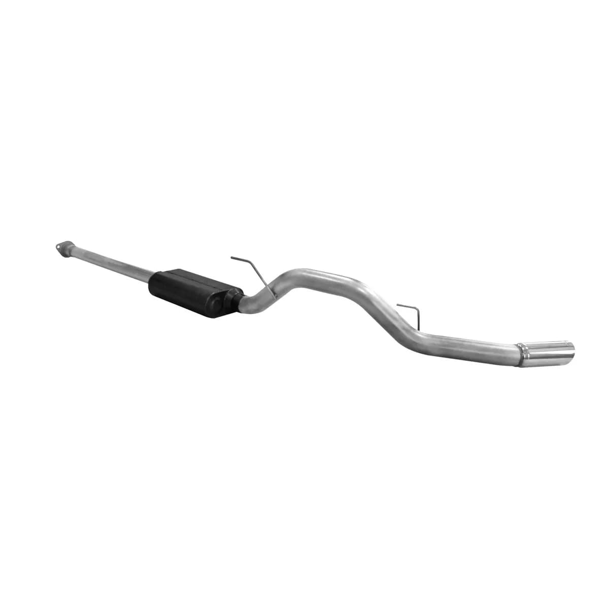 09-13 Ford F150 (Incl. 2010 SVT Raptor) 4.6L 5.0L 5.4L V8 All Wheelbases Cat-back 50 Series HD Muffler Mandrel Bent 3.00in/3.50in 16 Gauge Tubing 4.00in Polished 304S W/Embossed Logo Tip SOS American Thunder 409S Stainless Steel