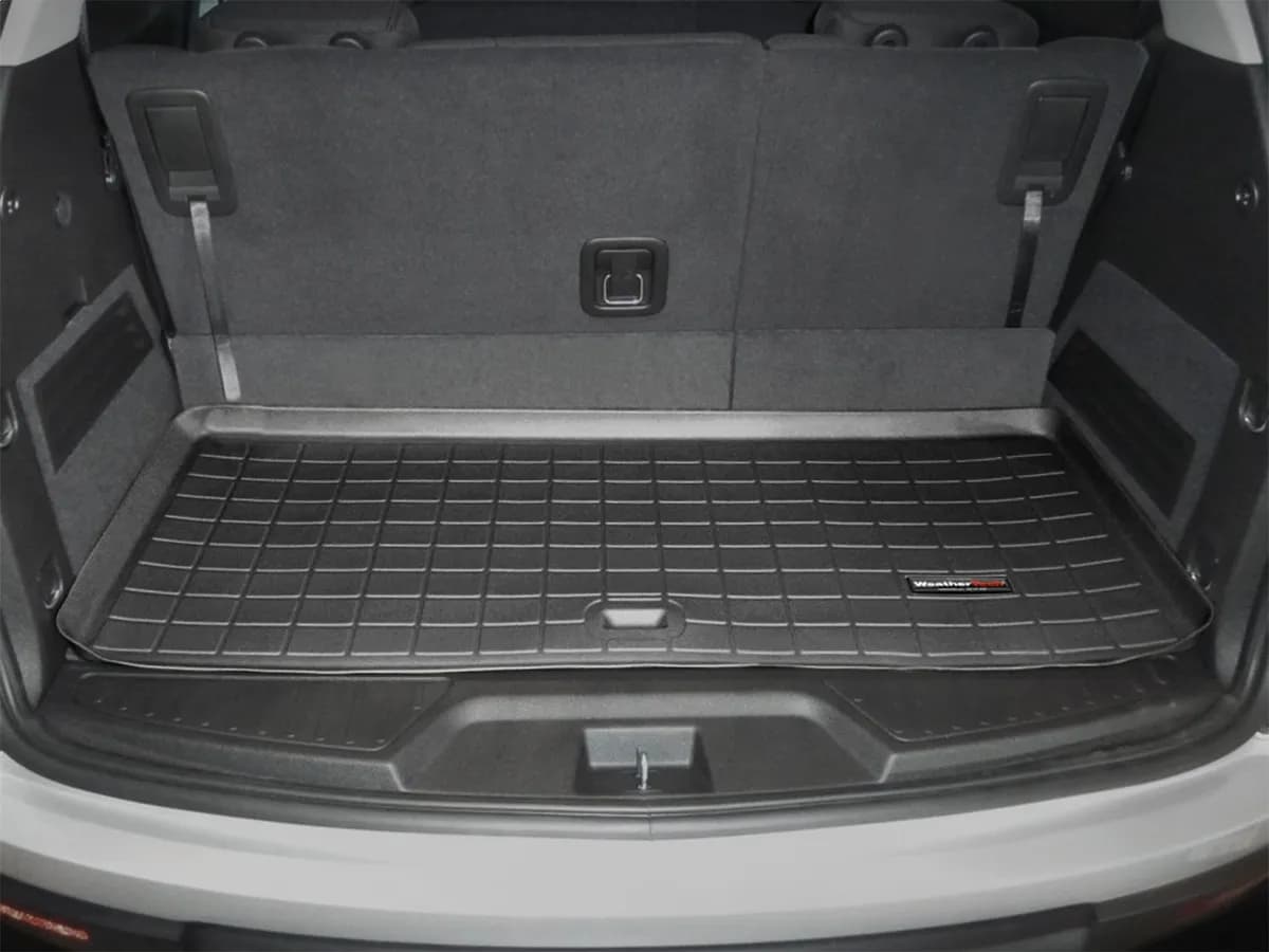 2008 + GMC Acadia Black Cargo Liners Fits behind 3rd row / 2008 + Saturn Outlook Black Cargo Liners Fits behind 3rd row