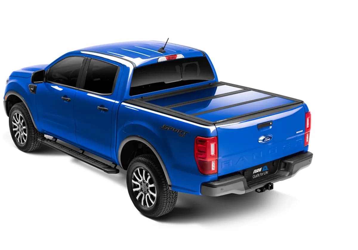 Fusion Tri-Fold Tonneau Cover; Magnetic Gray; Paint Code J7;