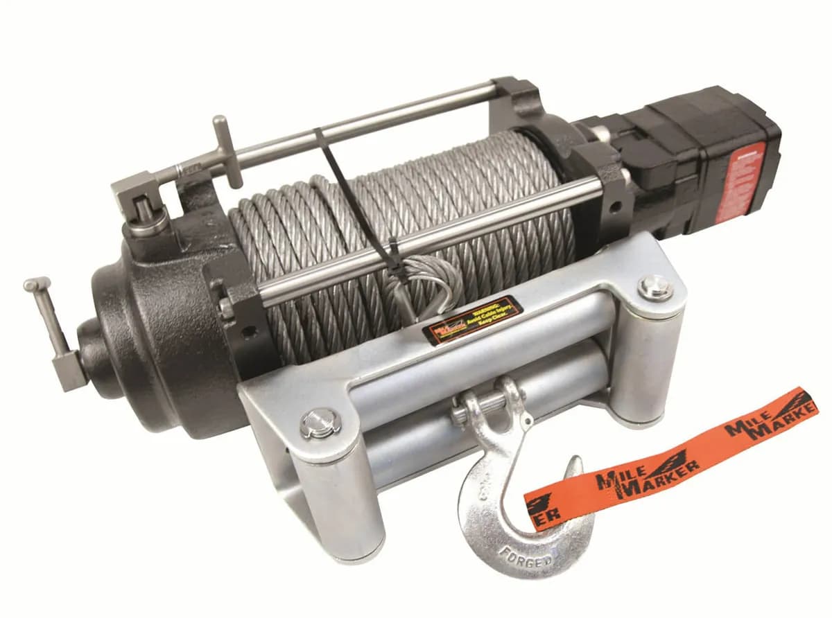 Mile Marker 70-52000c H12000 - 12,000lb 2-Speed Hydraulic Winch With Steel Cable