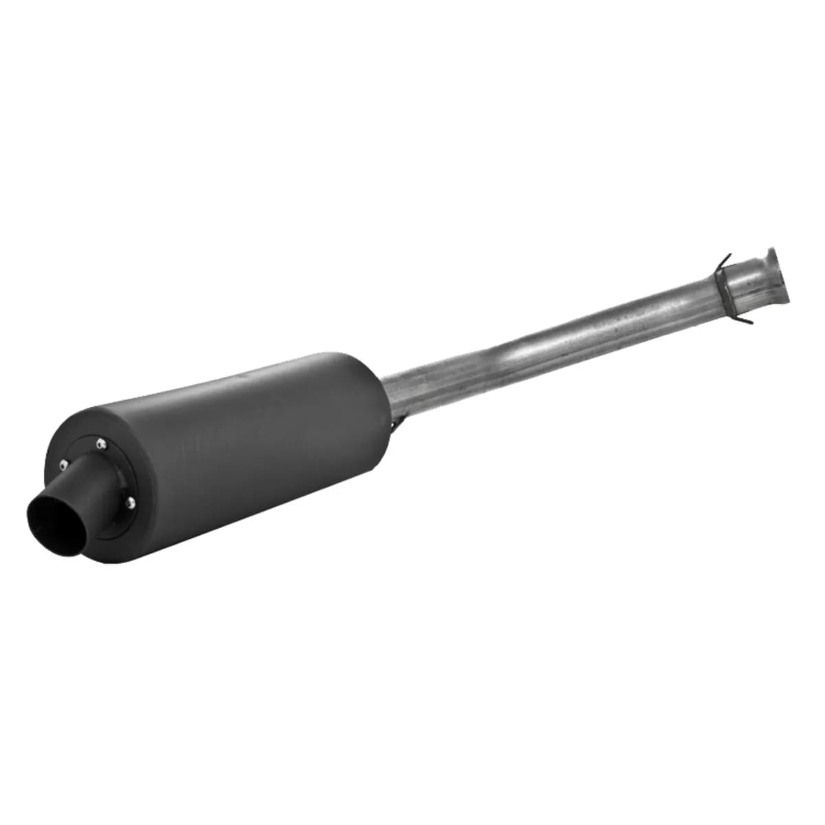 ATV Exhaust System With Sport Muffler; Slip-On System; 1.75 in. Inlet; 4.25 in. Diameter Body; Chambered Muffler;